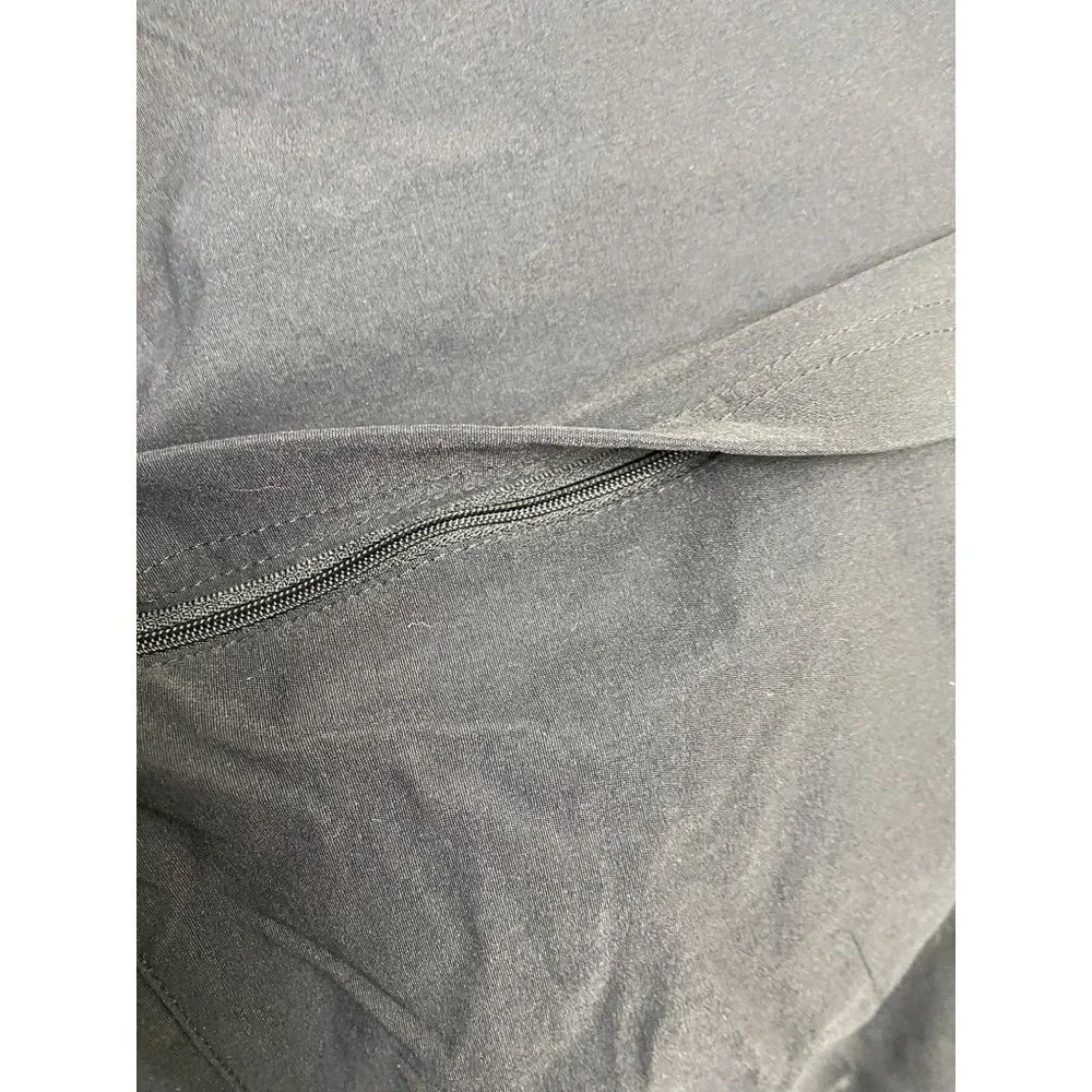 Eddie Bauer Convertible Cargo Black Pants Mens 40x34 Black Nylon Stretch Outdoor